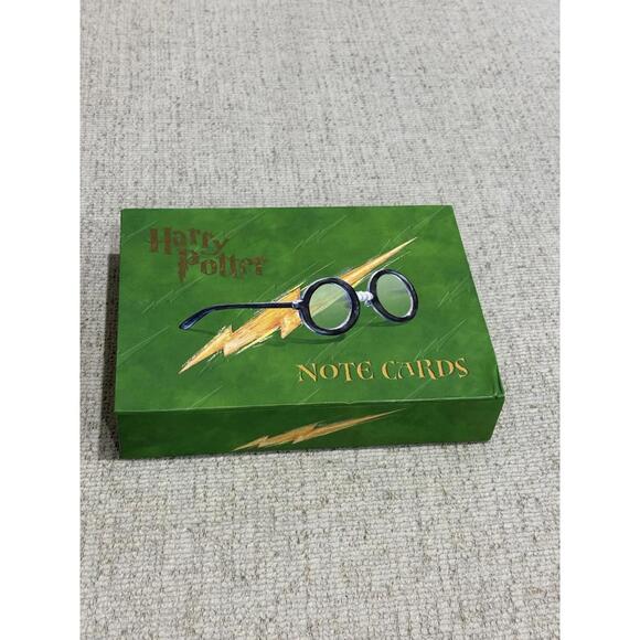 Other - Harry Potter Note Cards Boxed Set | Green Glasses & Lightning Bolt Design